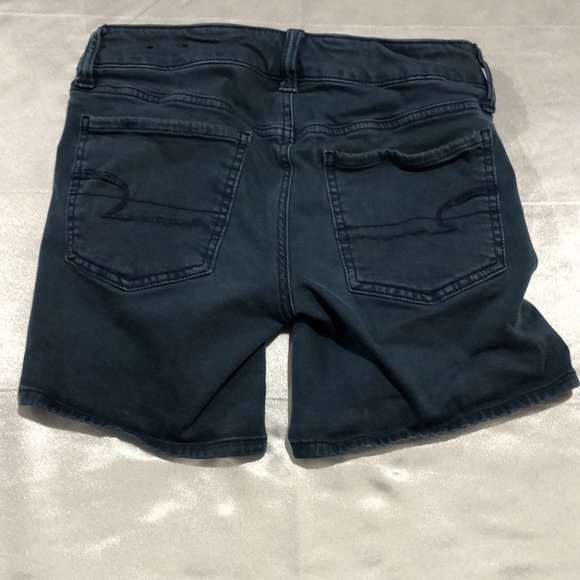 American Eagle Outfitters Blue/gray Jean Shorts Size: 2 - Picture 9 of 10